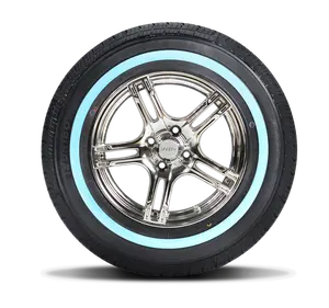 wholesale radial design tubeless type all terrain white letter blue wall car tyre