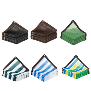 لفة مخططة خضراء ، شبكة سميكة عالية الكثافة للشمس للفناء والشرفة ورياض الأطفال للمناطق الخارجية - Product Image 6