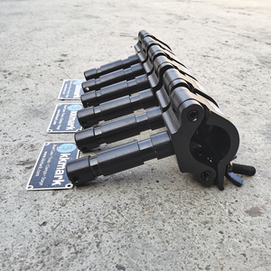 KKMARK-montaje de luz para lámpara de escenario, <span class=keywords><strong>abrazadera</strong></span> de tubo de manguera de suspensión, armazón de aluminio negro plateado de 2 pulgadas, carga de 500kg - Product Image 3