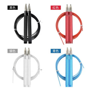 Corde à sauter chinoise en plastique avec fil d'acier antidérapant, réglable, durable, de haute qualité et à vitesse rapide pour la vente en gros