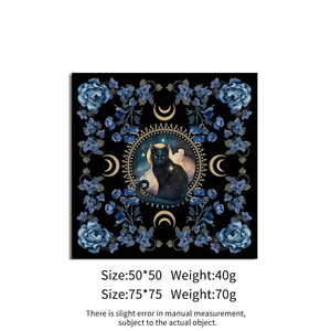 Wiccan Phù Thủy Nguồn Cung Cấp Công Cụ Bàn Thờ Vải Với Mô Hình In Cho Tarot Bói Toán Chiêm Tinh Học Bảng Vải Tarot Thẻ Túi - Product Image 6