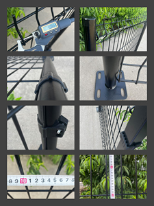 Panneaux de clôture en treillis soudé galvanisé recouvert de PVC vert incurvé anti-rongeurs pour autoroute - Product Image 6