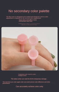 Hình xăm màu cup sieyelash keo vòng thứ cấp lông mày con dấu cup lông mi keo bán vĩnh viễn công cụ - Product Image 4