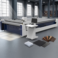 Machine de découpe industrielle entièrement automatique à couteau oscillant CNC avec écran tactile pour la fabrication de cuir/vêtements/sacs