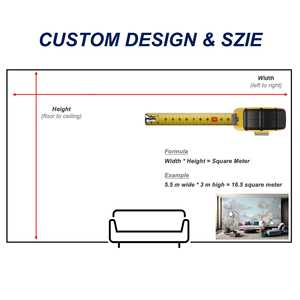 Impresión de flores personalizada decoración <span class=keywords><strong>interior</strong></span> del hogar papel pintado floral vintage papel de pared mural 3D - Product Image 5