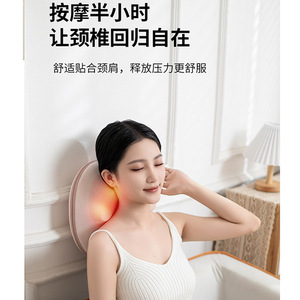 <b>Neck</b> <b>Pillow</b> With Massage Function Infrared Therapy USB Rechargeable Heating Support For <b>Neck</b> Shoulder Back - Product Image 5