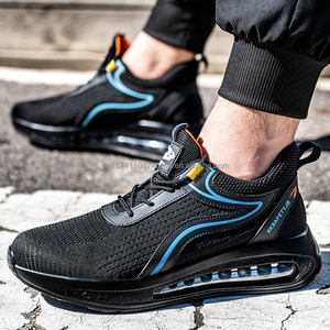 รองเท้านิรภัยสำหรับผู้ชายรองเท้านิรภัยทำจากเหล็กหัวเตียงนุ่มสบายสำหรับทำงานตามสั่ง - Product Image 4