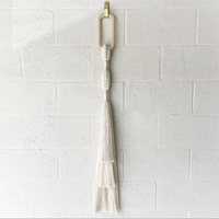 Nuevo Modelo INS de Macramé, Estilo Nórdico Bohemio Moderno, Tapiz de Pared de Cuerda de Algodón Ecológico para Sala de Estar