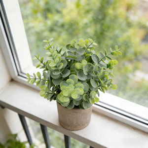 Plantes artificielles <span class=keywords><strong>en</strong></span> <span class=keywords><strong>eucalyptus</strong></span> <span class=keywords><strong>en</strong></span> <span class=keywords><strong>pot</strong></span>, <span class=keywords><strong>mini</strong></span> plantes décoratives écologiques, haute simulation, pour mariage et décoration intérieure - Product Image 3