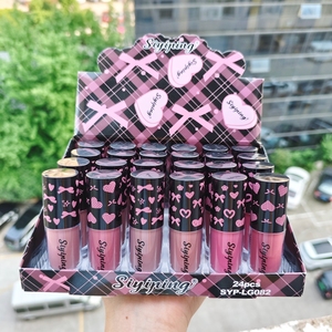 Großhandel Kosmetik Siyiping Herz Lip gloss Langlebiges Mineral Glänzender Lippenstift Matte Lip gloss Liquid Cosmtico Makeup Sets - Product Image 6
