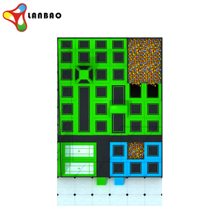 Parcours d'obstacles de guerrier ninja commercial pour enfants et maison de rebond intérieure avec parc de <span class=keywords><strong>trampoline</strong></span> de <span class=keywords><strong>fitness</strong></span> à vendre - Product Image 3