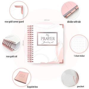 Planificador de Comidas para Mujeres, Cuaderno de Tapa Dura A5 (6.4"x8.3"), Impresión Personalizada, Muestra Gratis, Ajusta tus Metas de Bienestar - Product Image 5