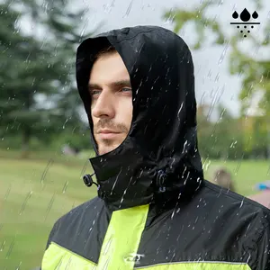 Mode imperméable adulte imperméable imperméable imperméable polyester vêtements de pluie pour moto et équitation