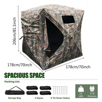 Tente de camouflage extérieure personnalisable à 270/360 degrés, transparente, pour la chasse, abri de tir pop-up, tente de chasse au canard