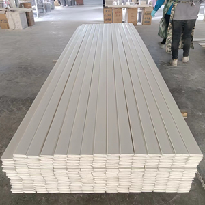 लकड़ी Moldings Millwork सफेद Primed दीवार ट्रिम Baseboards झालर बोर्डों - Product Image 1