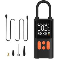 Pompe à air de voiture Portable avec affichage numérique à double écran 150psi gonfleur de pneu de charge sans fil boîte de fonction de banque d'alimentation emballée
