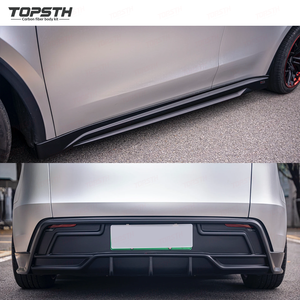 Kit Carrozzeria Sportivo TOPSTH Style in ABS per <span class=keywords><strong>Tesla</strong></span> <span class=keywords><strong>Model</strong></span> <span class=keywords><strong>Y</strong></span> 2025+ Juniper: Diffusore Posteriore, Minigonne Laterali e Labbro Anteriore Migliorato - Product Image 4