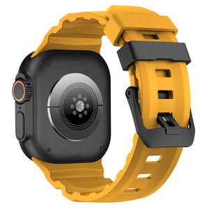 <span class=keywords><strong>Bracelet</strong></span> en caoutchouc à boucle titane/noir <span class=keywords><strong>Trail</strong></span> pour <span class=keywords><strong>Apple</strong></span> <span class=keywords><strong>Watch</strong></span> 40mm 44mm <span class=keywords><strong>Bracelet</strong></span> pour Iwatch Ultra 7 8 9 6 bracelets de montre en Silicone - Product Image 4