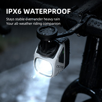 Luz Delantera para Bicicleta CYCLAMI de 1700 Lúmenes, Luces Delanteras para Ciclismo Nocturno con Línea de Corte Antideslumbrante, Batería de Alimentación, Luces para Bicicleta