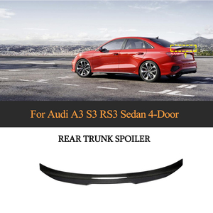 Alerón trasero de fibra de carbono para Audi <span class=keywords><strong>A3</strong></span> <span class=keywords><strong>S</strong></span> <span class=keywords><strong>Line</strong></span> S3 RS3 8Y 2021 2022 <span class=keywords><strong>2023</strong></span> Sedan Saloon - Product Image 6