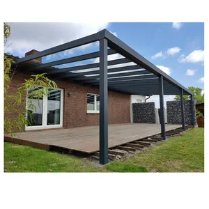 Outdoor Aluminium Patio Pergola Canopy / Aluminum Terrace Roof Polycarbonate Canopy