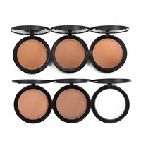 Poudre compacte vegan personnalisée, maquillage imperméable, longue tenue, couvrance totale, poudre pressée mate, poudre fixante pour peaux foncées