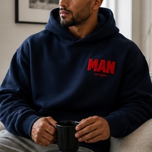 Felpa con <span class=keywords><strong>Cappuccio</strong></span> Oversize Personalizzata per <span class=keywords><strong>Uomo</strong></span>, 100% <span class=keywords><strong>Cotone</strong></span> Pesante, Logo Personalizzato, Stile Lounge Wear - Product Image 2