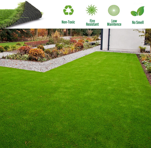 Rouleau de gazon artificiel 2,0 m de largeur, pelouse synthétique verte pour jardin, installation facile, haute densité, poils en polyéthylène - Product Image 5