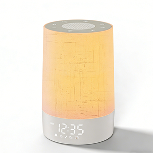 10 sons apaisants blancs/rose/bruns et 20 sons naturels avec lumière LED colorée et réveil lumineux avec alarme lever du soleil - Product Image 6