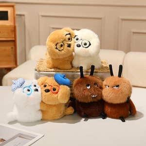 ตุ๊กตาสัตว์แบบ OEM ODM ตุ๊กตาแม่เหล็กติดได้ รูปสุนัข นุ่มฟู สำหรับบรรเทาความเครียด เป็นเพื่อนเล่น ของขวัญวันเกิด - Product Image 3