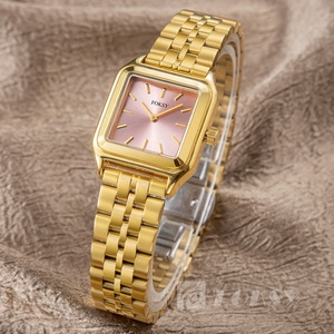 Nuovo Orologio da Donna di Lusso con Quadrante Quadrato in Acciaio Inossidabile da 26MM, Design Personalizzabile con Logo, Movimento al Quarzo - Product Image 4