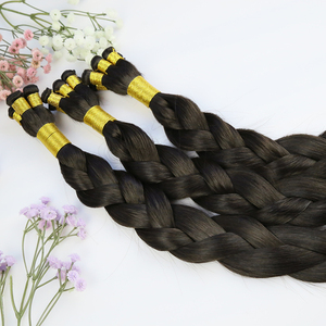 Vente en gros de cheveux humains de qualité supérieure 100% européens, faits à la main, double trame, invisibles, pour salon de coiffure, tissage de cheveux humains - Product Image 6