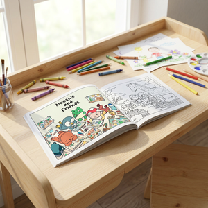 <span class=keywords><strong>Libro</strong></span> para Colorear Personalizado en Oferta con Crayones, Encuadernación Perfecta, Libros para Colorear Únicos <span class=keywords><strong>de</strong></span> 160 g/m² con Impresión Perforada - Product Image 5