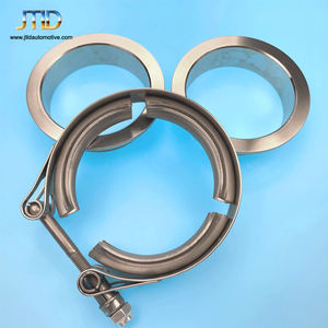 3-дюймовая выхлопная труба v-образный браслет, стандартный V-образный зажим с штекерными и женскими фланцами - Product Image 5