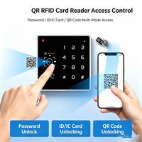 Lecteur de cartes QR RFID à clavier métallique Wiegand 86 pour système de contrôle d'accès mural – Lecteur de cartes d'accès ID IC NFC QR Code