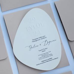 مظاريف بطاقات شكر مخصصة على شكل خاص طباعة ملونة عالية الجودة منقوشة لقوائم الزفاف - Product Image 2