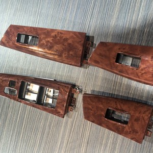 Toyota Corolla <b>Window</b> Regulator Switch <b>Panel</b> 74232-12380 Peach Wood ABS Dash Frame 2001-2007 - Product Image 2