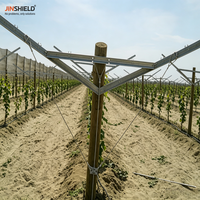 Poteau d'angle en acier galvanisé à chaud en forme de Y pour la culture de vigne, support de treillis pour vignes, clôture agricole