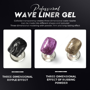 JTING Vernis à ongles en gel <span class=keywords><strong>professionnel</strong></span> effet 3D Black Wave Gel de modélisation diamant collant Vernis à ongles en gel personnalisé gratuit OEM - Product Image 5