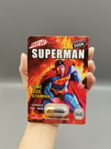 Píldoras Superman con Efecto de 7 Días, Fórmula Compatible con Alcohol, con Tribulus Terrestris, Mejora la Vitalidad Masculina, Rendimiento Prolongado - Product Image 1