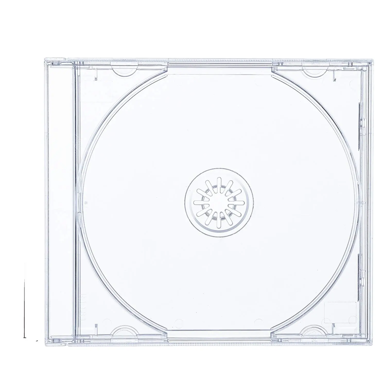 Estuche de CD acrílico transparente alto personalizado Juego de DVD Película Música VCD Estuche DE PROTECCIÓN DE DVD doble ultrafino