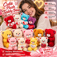 Boneka Hewan Lucu Berbahan Kapas PP yang Laris Manis, Boneka Beruang Besar yang Menggemaskan dengan Lapisan Jaring untuk Hadiah Ulang Tahun Anak-anak