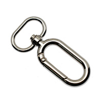 Mousqueton ovale pivotant à ressort en alliage, boucle déclencheur, porte-clés, laisse pour chien, pour sac à main, taille personnalisée, vente en gros