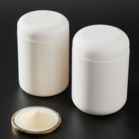 Pot de poudre de protéine HDPE de résultat doux au toucher mat personnalisé de 800ml 1000ml avec bouchon à vis dôme pot d'emballage de poudre de nutrition HDPE