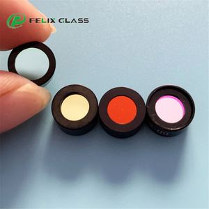 Filtro Óptico de Interferencia de Banda Pasante FELIX CWL 636nm FWHM 10nm con Recubrimiento de Zafiro y Anillo Anodizado Negro para Biomedicina OEM - Product Image 2