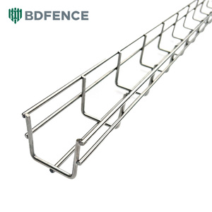 Bandeja de cesta de <span class=keywords><strong>Cable</strong></span> de malla de alambre, accesorios de soporte para Super Market, centro de datos, oficina, bandeja de <span class=keywords><strong>Cable</strong></span> de malla de alambre Industrial, maletero de <span class=keywords><strong>Cable</strong></span> - Product Image 6