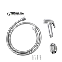 Ensemble de douche hygiénique EURO CLIMA avec écrou en plastique et tuyau flexible en PVC
