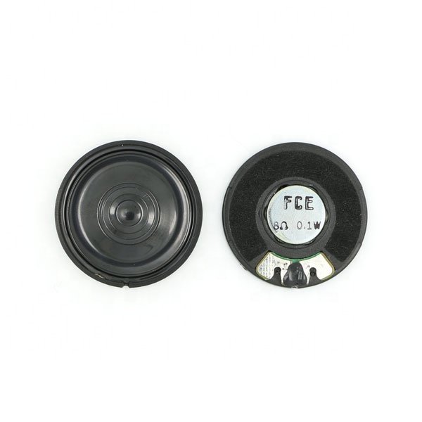FCE F30P11B(GP) 30mm 8ohm 0.1W Micro Small Mylar Magnetic DC Plastic Frame Speaker Component Counter Display IP Phone ROHS