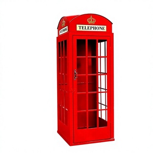 Cabine téléphonique en fer forgé rose, rouge et blanche, faite à la main, pour mariage et décoration de centres commerciaux, <span class=keywords><strong>prix</strong></span> d'usine, bonne <span class=keywords><strong>qualité</strong></span> - Product Image 2