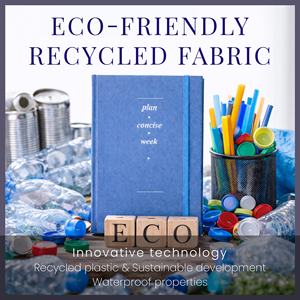 Carnet à couverture rigide A5 A6 personnalisé avec logo, 80g, 96 feuilles, papeterie, fournitures scolaires, carnet en tissu imperméable pour étudiants - Product Image 3